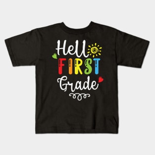 Hello First Grade Back To School Kids T-Shirt